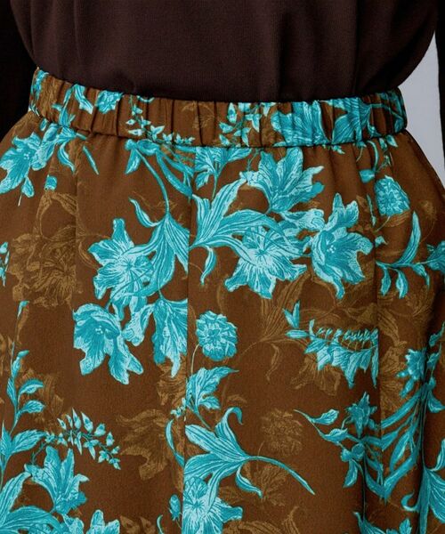 UNTITLED / アンタイトル ロング・マキシ丈スカート | 【ウエストゴム/ロング/花柄】オーナメントフラワー スカート | 詳細13