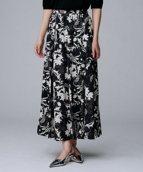 UNTITLED / アンタイトル ロング・マキシ丈スカート | 【ウエストゴム/ロング/花柄】オーナメントフラワー スカート | 詳細2