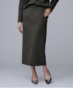 UNTITLED / アンタイトル ロング・マキシ丈スカート | 【ウエストゴム/タイト/スポーティー】ダンボールジャージスカート