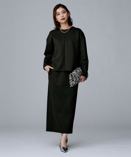 UNTITLED / アンタイトル ロング・マキシ丈スカート | 【ウエストゴム/タイト/スポーティー】ダンボールジャージスカート | 詳細15