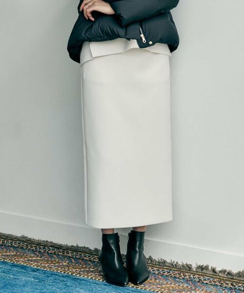 UNTITLED / アンタイトル ロング・マキシ丈スカート | 【ウエストゴム/タイト/スポーティー】ダンボールジャージスカート | 詳細2