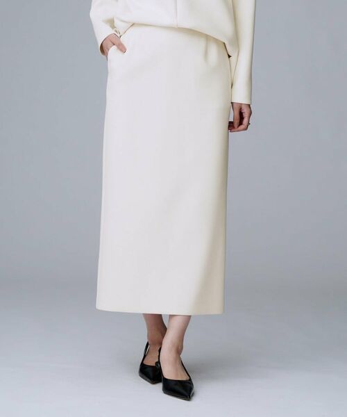 UNTITLED / アンタイトル ロング・マキシ丈スカート | 【ウエストゴム/タイト/スポーティー】ダンボールジャージスカート | 詳細4