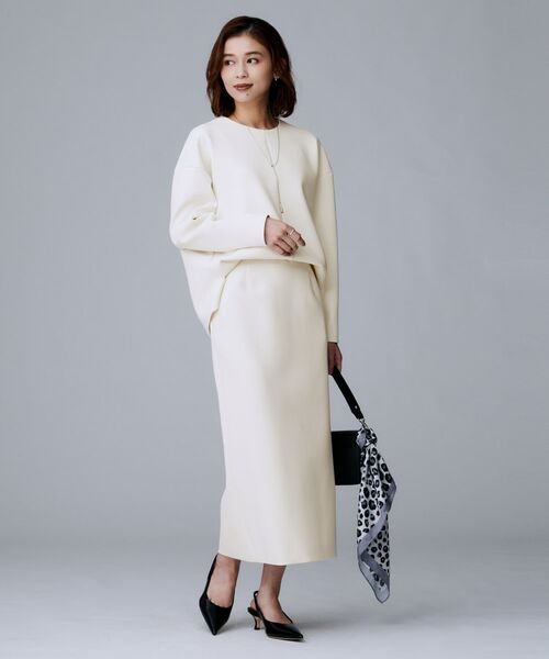 UNTITLED / アンタイトル ロング・マキシ丈スカート | 【ウエストゴム/タイト/スポーティー】ダンボールジャージスカート | 詳細6