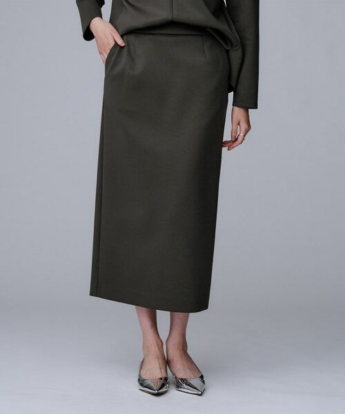 UNTITLED / アンタイトル ロング・マキシ丈スカート | 【ウエストゴム/タイト/スポーティー】ダンボールジャージスカート | 詳細8