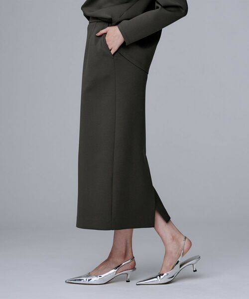 UNTITLED / アンタイトル ロング・マキシ丈スカート | 【ウエストゴム/タイト/スポーティー】ダンボールジャージスカート | 詳細9