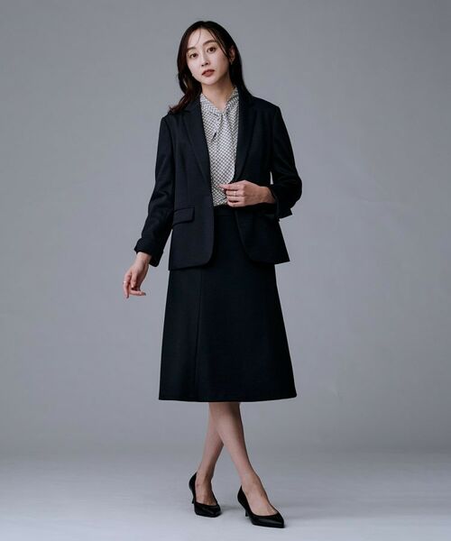 UNTITLED / アンタイトル ミニ・ひざ丈スカート | 【洗えるスーツ/ストレッチ】ウール混ジャージ マーメイドスカート | 詳細11