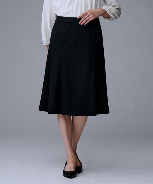 UNTITLED / アンタイトル ミニ・ひざ丈スカート | 【洗えるスーツ/ストレッチ】ウール混ジャージ マーメイドスカート | 詳細2