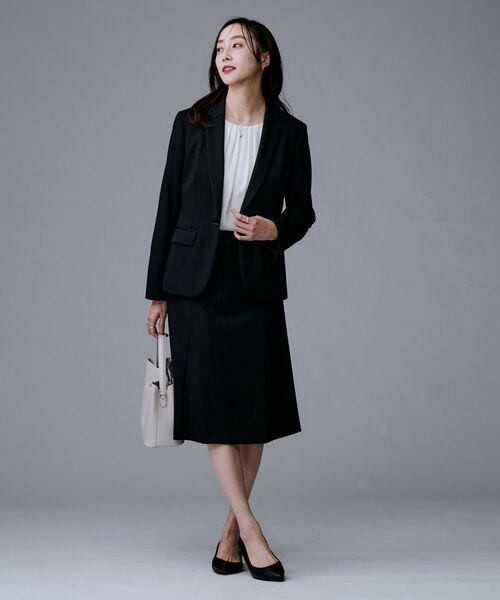 UNTITLED / アンタイトル ミニ・ひざ丈スカート | 【洗えるスーツ/ストレッチ】ウール混ジャージ マーメイドスカート | 詳細5