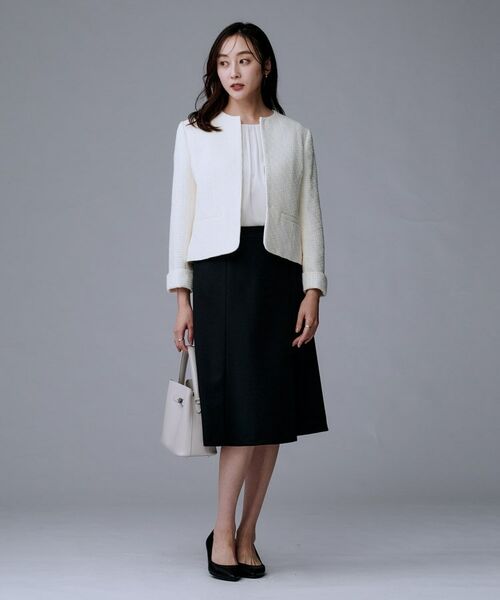 UNTITLED / アンタイトル ミニ・ひざ丈スカート | 【洗えるスーツ/ストレッチ】ウール混ジャージ マーメイドスカート | 詳細6