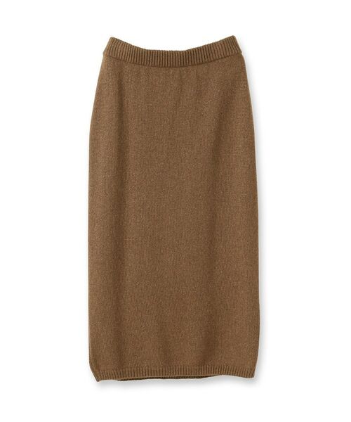 UNTITLED / アンタイトル ロング・マキシ丈スカート | 【セットアップ可能/ウエスト総ゴム】ラメニットナロースカート | 詳細1