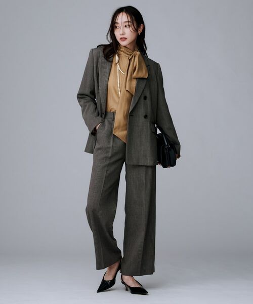 UNTITLED / アンタイトル シャツ・ブラウス | 【ボウタイリボン/バンドカラー/レイヤード】2WAYシアーブラウス | 詳細11