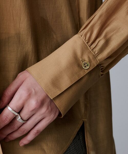 UNTITLED / アンタイトル シャツ・ブラウス | 【ボウタイリボン/バンドカラー/レイヤード】2WAYシアーブラウス | 詳細21