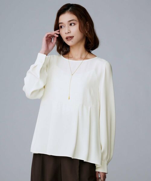 UNTITLED / アンタイトル シャツ・ブラウス | 【重ね着/きれいめトップス/フォーマル】レイヤード ペプラムブラウス | 詳細2
