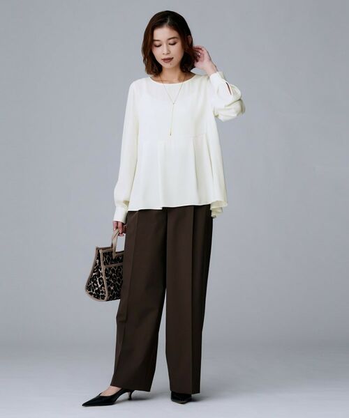 UNTITLED / アンタイトル シャツ・ブラウス | 【重ね着/きれいめトップス/フォーマル】レイヤード ペプラムブラウス | 詳細4