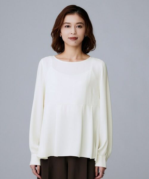 UNTITLED / アンタイトル シャツ・ブラウス | 【重ね着/きれいめトップス/フォーマル】レイヤード ペプラムブラウス | 詳細8
