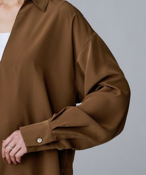 UNTITLED / アンタイトル シャツ・ブラウス | 【セットアップ可/スキッパー/ゆったり】リラクパウダーシャツ | 詳細16