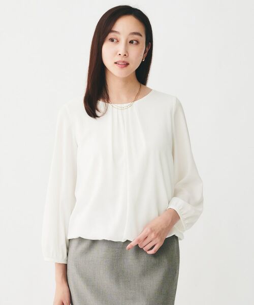 UNTITLED / アンタイトル シャツ・ブラウス | 【通勤スーツ/オフィス/フォーマル】パウダリーブラウス | 詳細2