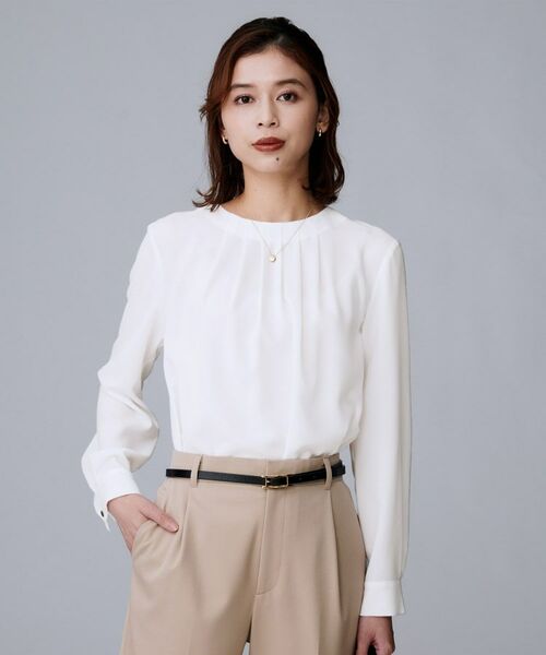 UNTITLED / アンタイトル シャツ・ブラウス | 【通勤スーツ/オフィス/フォーマル】タックブラウス | 詳細2