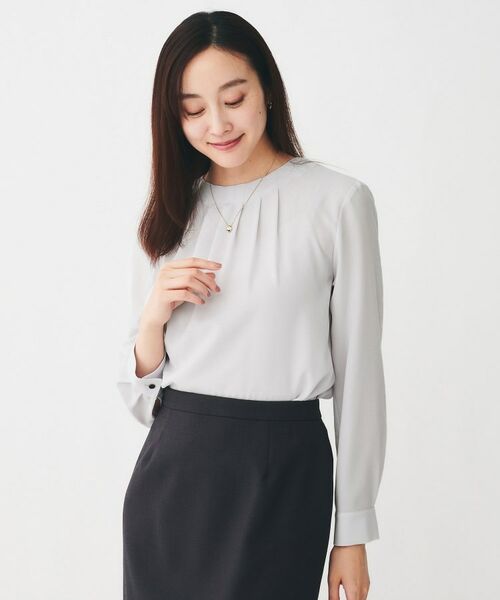 UNTITLED / アンタイトル シャツ・ブラウス | 【通勤スーツ/オフィス/フォーマル】タックブラウス | 詳細6