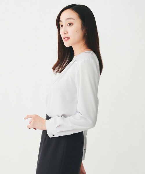 UNTITLED / アンタイトル シャツ・ブラウス | 【通勤スーツ/オフィス/フォーマル】タックブラウス | 詳細7