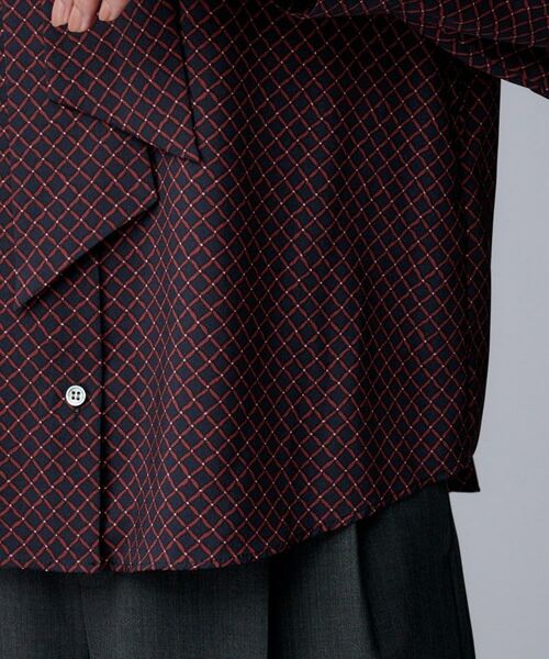 UNTITLED / アンタイトル シャツ・ブラウス | 【ボウタイ/通勤スーツ/オフィス】スクエアプリントブラウス | 詳細15