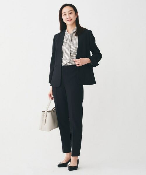 UNTITLED / アンタイトル シャツ・ブラウス | 【ボウタイ/通勤スーツ/オフィス】スクエアプリントブラウス | 詳細4