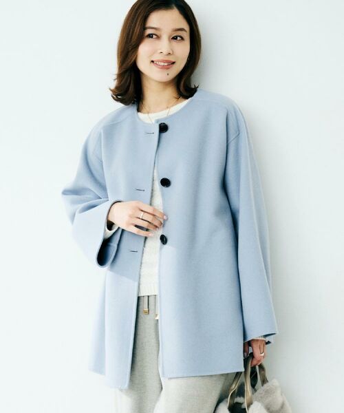 UNTITLED / アンタイトル その他アウター | 【ミディ丈/軽やか】セミラグランリバー コート | 詳細23