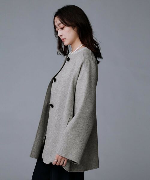 UNTITLED / アンタイトル その他アウター | 【ミディ丈/軽やか】セミラグランリバー コート | 詳細3