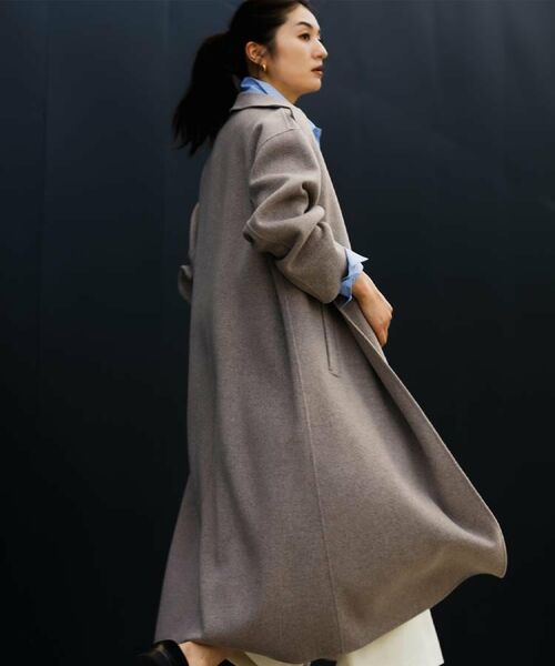 UNTITLED / アンタイトル その他アウター | 【ロング丈/軽やか】テーラード リバーコート(ベージュ(052))