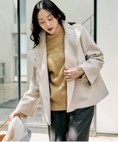 UNTITLED / アンタイトル その他アウター | 【着回しが効く／オンオフアウター】ウールショートコート