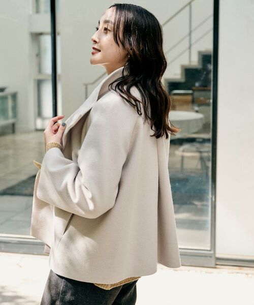 UNTITLED / アンタイトル その他アウター | 【着回しが効く/オンオフアウター】ウールショートコート | 詳細13