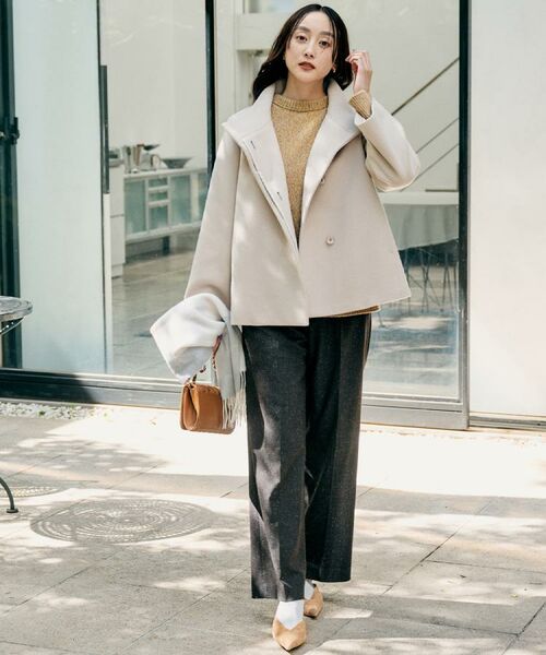 UNTITLED / アンタイトル その他アウター | 【着回しが効く/オンオフアウター】ウールショートコート | 詳細14