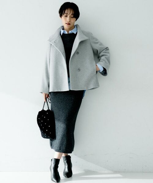 UNTITLED / アンタイトル その他アウター | 【着回しが効く/オンオフアウター】ウールショートコート | 詳細3