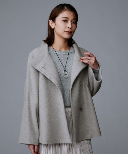 UNTITLED / アンタイトル その他アウター | 【着回しが効く/オンオフアウター】ウールショートコート | 詳細4