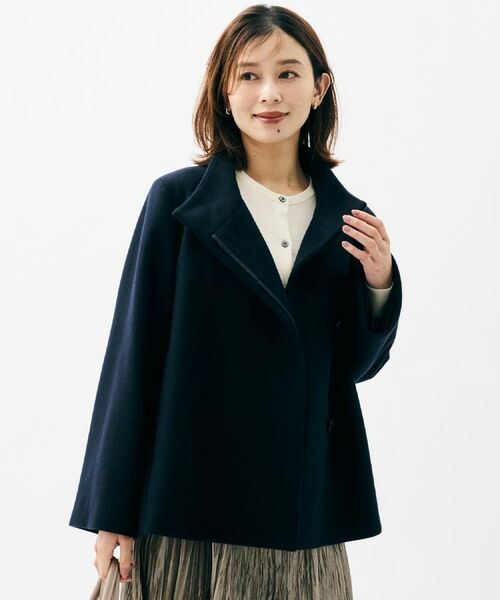 着回しが効く／オンオフアウター】ウールショートコート （その他