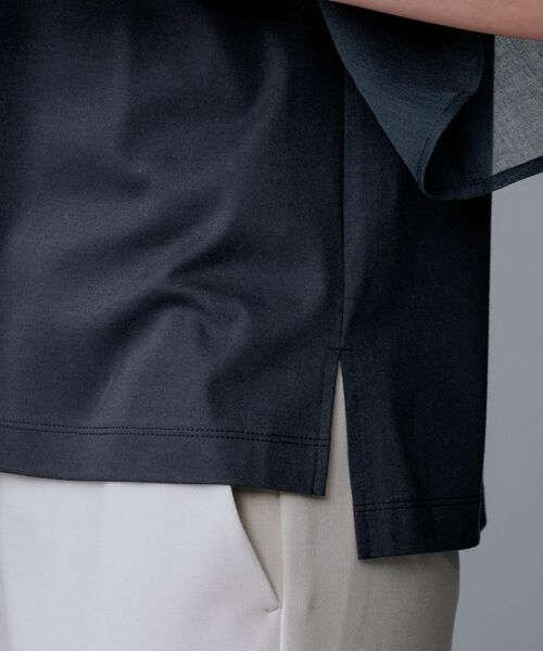 UNTITLED / アンタイトル カットソー | 【一枚で着映える/五分袖】シアースリーブ プルオーバー | 詳細19