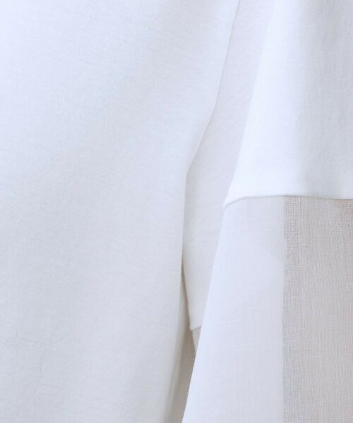 UNTITLED / アンタイトル カットソー | 【一枚で着映える/五分袖】シアースリーブ プルオーバー | 詳細5