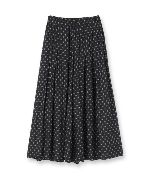 UNTITLED / アンタイトル ショート・ハーフ・半端丈パンツ | 【セットアップ可/ウエストゴム/リラクシー】スクエアジオメ柄スカーチョ | 詳細1