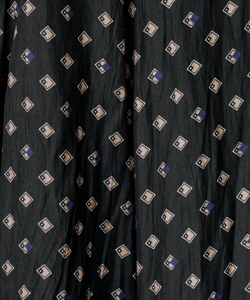 UNTITLED / アンタイトル ショート・ハーフ・半端丈パンツ | 【セットアップ可/ウエストゴム/リラクシー】スクエアジオメ柄スカーチョ | 詳細11