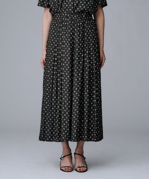 UNTITLED / アンタイトル ショート・ハーフ・半端丈パンツ | 【セットアップ可/ウエストゴム/リラクシー】スクエアジオメ柄スカーチョ | 詳細12