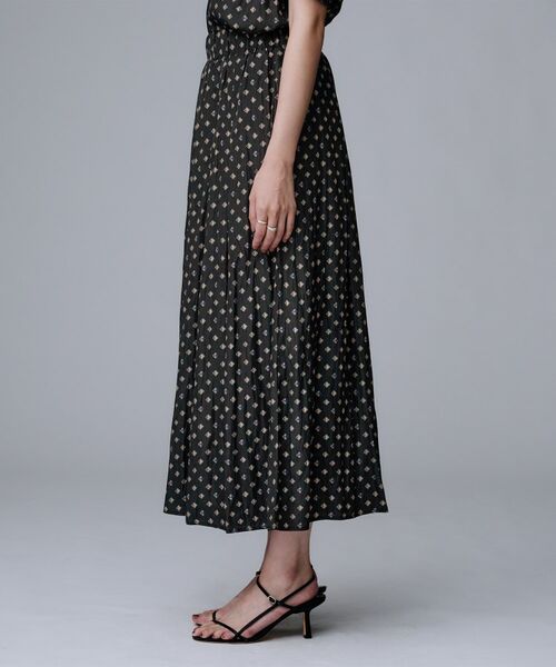 UNTITLED / アンタイトル ショート・ハーフ・半端丈パンツ | 【セットアップ可/ウエストゴム/リラクシー】スクエアジオメ柄スカーチョ | 詳細13