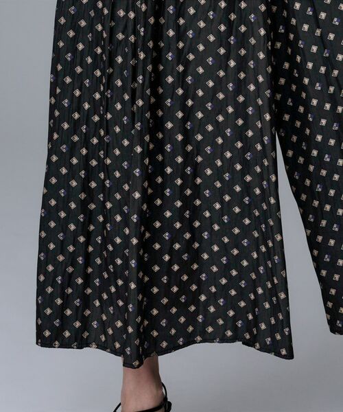 UNTITLED / アンタイトル ショート・ハーフ・半端丈パンツ | 【セットアップ可/ウエストゴム/リラクシー】スクエアジオメ柄スカーチョ | 詳細16