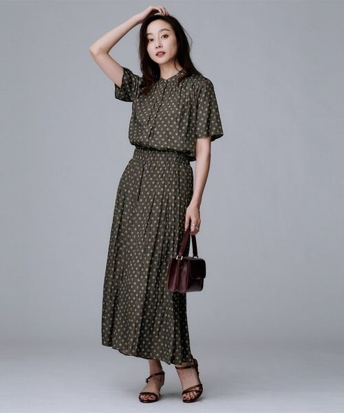 UNTITLED / アンタイトル ショート・ハーフ・半端丈パンツ | 【セットアップ可/ウエストゴム/リラクシー】スクエアジオメ柄スカーチョ | 詳細4