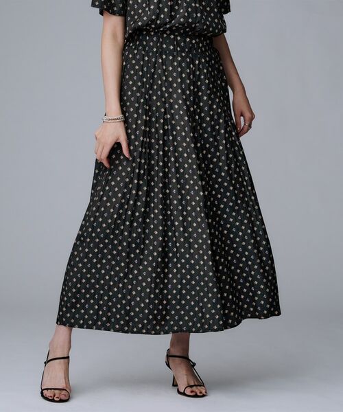 UNTITLED / アンタイトル ショート・ハーフ・半端丈パンツ | 【セットアップ可/ウエストゴム/リラクシー】スクエアジオメ柄スカーチョ | 詳細7