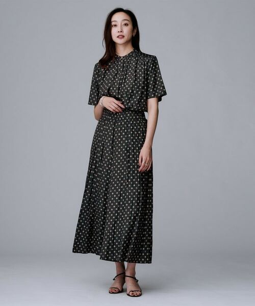 UNTITLED / アンタイトル ショート・ハーフ・半端丈パンツ | 【セットアップ可/ウエストゴム/リラクシー】スクエアジオメ柄スカーチョ | 詳細9