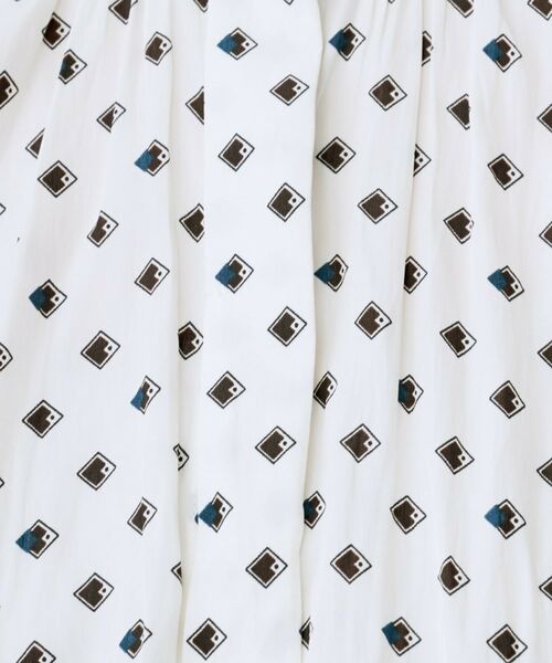 UNTITLED / アンタイトル シャツ・ブラウス | 【セットアップ可/リラクシー/通勤】スクエアジオメ柄ブラウス | 詳細5