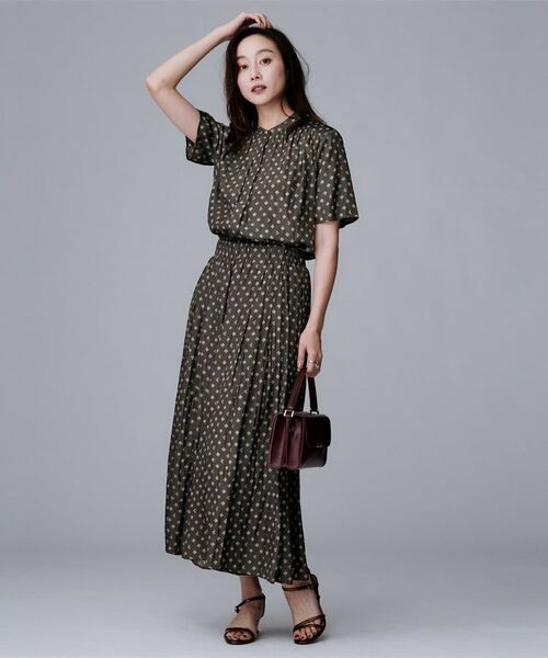 UNTITLED / アンタイトル シャツ・ブラウス | 【セットアップ可/リラクシー/通勤】スクエアジオメ柄ブラウス | 詳細8