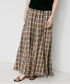 UNTITLED / アンタイトル ロング・マキシ丈スカート | 【Munich】チェックフレアマキシスカート