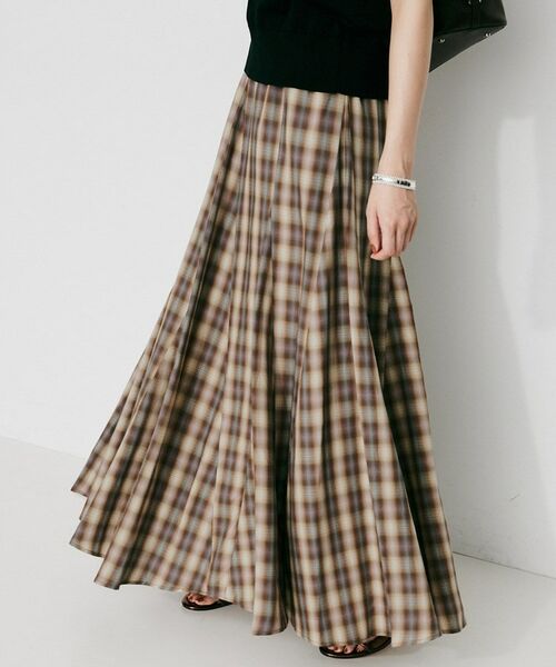 UNTITLED / アンタイトル ロング・マキシ丈スカート | 【Munich】チェックフレアマキシスカート | 詳細2