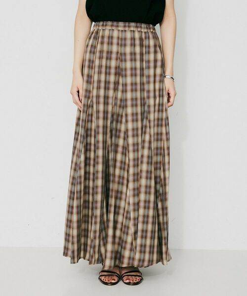UNTITLED / アンタイトル ロング・マキシ丈スカート | 【Munich】チェックフレアマキシスカート | 詳細6